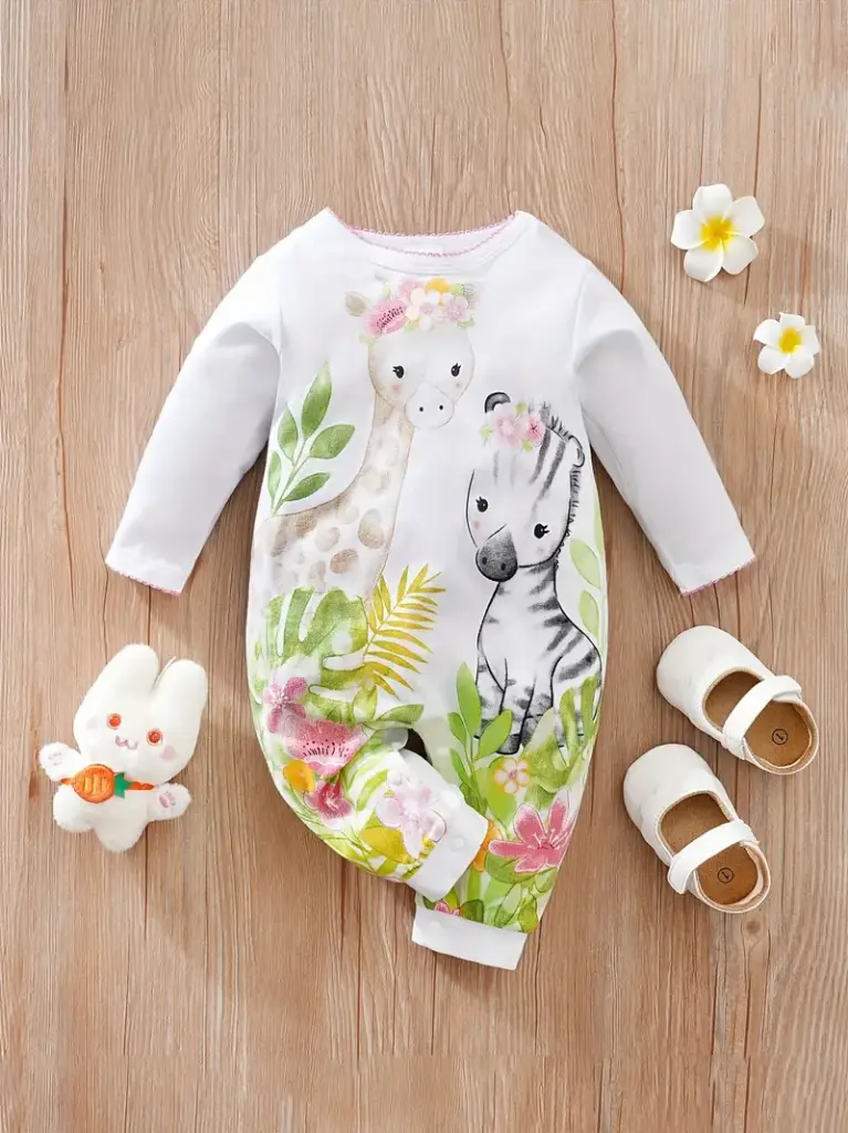 Oliver - Zebra & Giraffe Print Jumpsuit