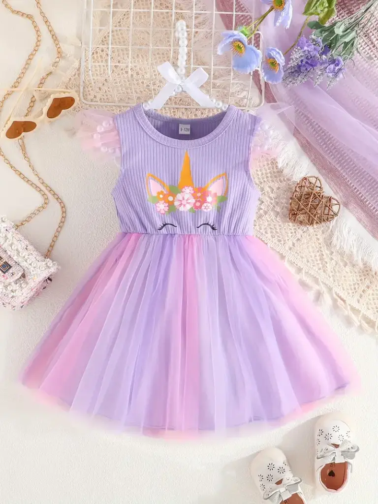 Vestido de Unicornio - Violeta